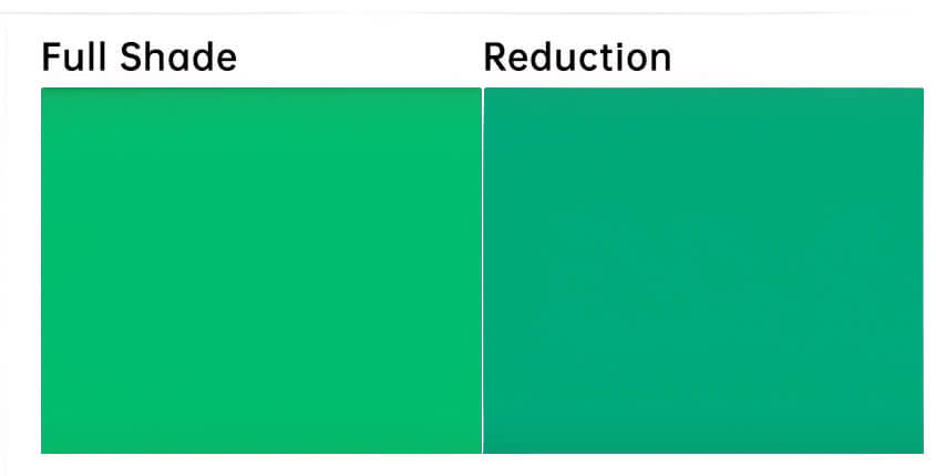 有机颜料绿36色卡展示