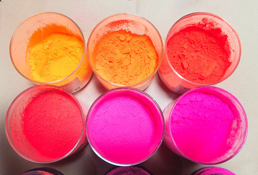 润巴DC系列荧光颜料色粉实拍图