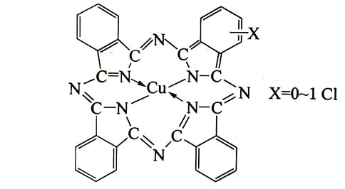 颜料蓝15:2分子结构图