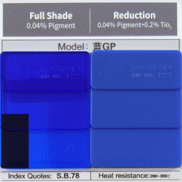 润巴溶剂蓝78蒽醌染料色卡